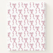 Fancy Waterverf Roze strikpatroon Notitieboek (Achterkant)