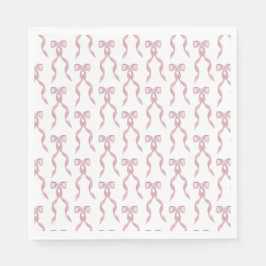 Fancy Waterverf Roze strikpatroon Servet