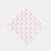 Fancy Waterverf Roze strikpatroon Servet (Hoek)