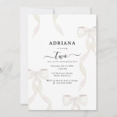 Fancy Waterverf White Bow Formal Kids Verjaardag Kaart (Voorkant)