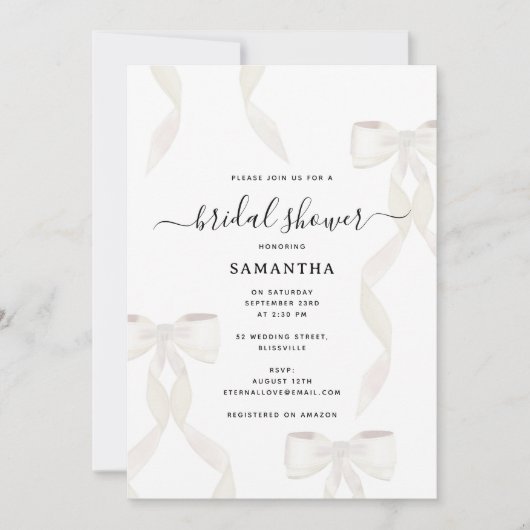 Fancy Waterverf witte boog formeel Vrijgezellenfee Kaart (Voorkant)