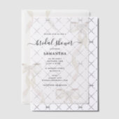 Fancy Waterverf witte boog formeel Vrijgezellenfee Vellum Uitnodigingen (Offset (Uitnodiging))