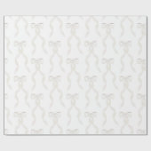 Fancy Waterverf witte boog patroon Cadeaupapier (Vlak)