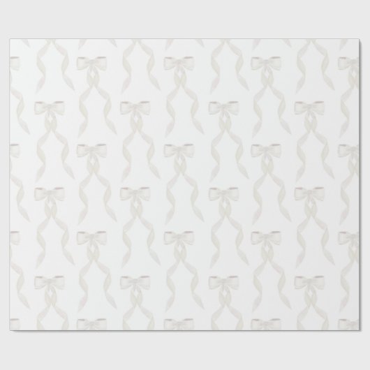 Fancy Waterverf witte boog patroon Cadeaupapier (Vlak)