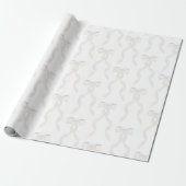Fancy Waterverf witte boog patroon Cadeaupapier (Uitgerold)