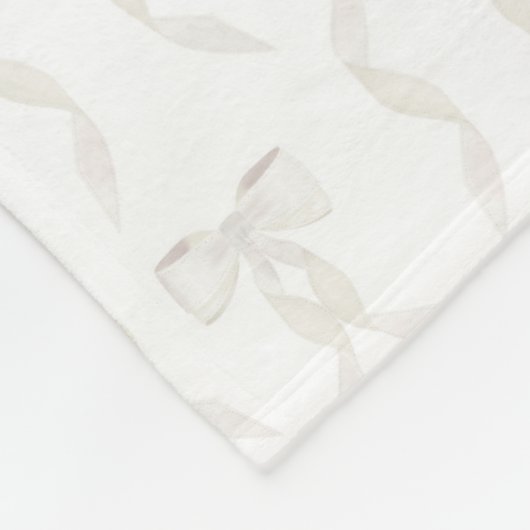 Fancy Waterverf witte boog patroon Fleece Deken (Hoek)