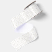 Fancy Waterverf witte boog patroon Satijnen Lint (Achterkant)
