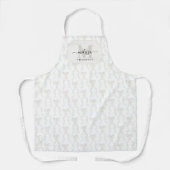 Fancy Waterverf witte boog patroon Schort (Voorkant)