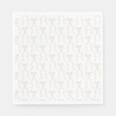 Fancy Waterverf witte boog patroon Servet (Voorkant)