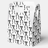 Fancy Waterverf Zwarte boog Patroon Bedankdoosjes (Geopend)