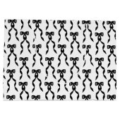 Fancy Waterverf Zwarte boog Patroon Groot Cadeauzakje (Achterkant)