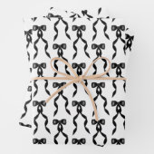 Fancy Waterverf Zwarte boog Patroon Inpakpapier Vel (In situ)