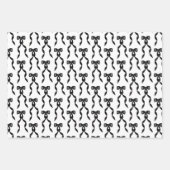 Fancy Waterverf Zwarte boog Patroon Inpakpapier Vel (Voorkant)