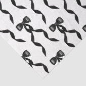 Fancy Waterverf Zwarte boog Patroon Tissuepapier (Detail)