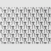 Fancy Waterverf Zwarte boog Patroon Tissuepapier (Voorkant)