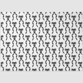 Fancy Waterverf Zwarte boog Patroon Tissuepapier