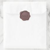 Fancy Wax Personalized Seal Ronde Sticker (Tas)