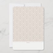 Fancy werveling tweede huwelijksuitnodigingen kaart (Achterkant)