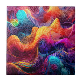 Fancy wervelingen keramisch tegeltje