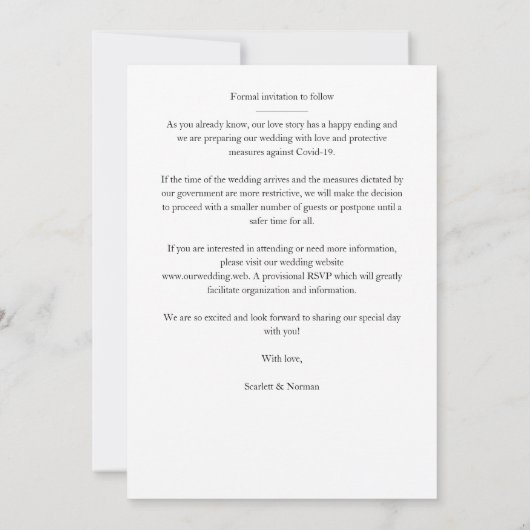 Fancy White Flourish Lace Effect 4 Photos Wedding  Save The Date (Achterkant)