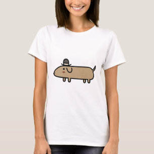 Fancy Wiener Dog met Pet T-shirt