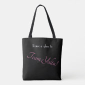 Fancy wijnglas Toast op Team Yalta Tote Bag (Achterkant)