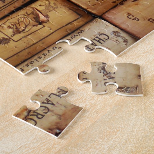 Fancy wijnkurken legpuzzel (Zijkant)