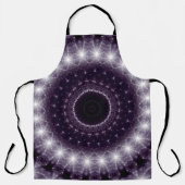 Fancy wit en zwart loopvlakpatroon schort (Voorkant)