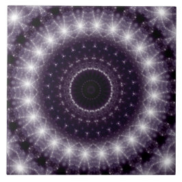 Fancy wit en zwart loopvlakpatroon tegeltje