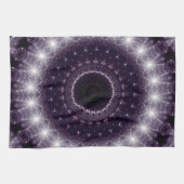 Fancy wit en zwart loopvlakpatroon theedoek (Horizontaal)