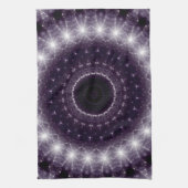 Fancy wit en zwart loopvlakpatroon theedoek (Verticaal)