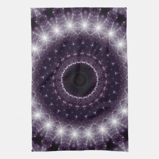 Fancy wit en zwart loopvlakpatroon theedoek (Verticaal)