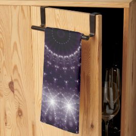 Fancy wit en zwart loopvlakpatroon theedoek