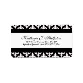 Fancy wit Fleur-de-lis gepersonaliseerd adres Etiket (Voorkant)