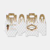 Fancy wit|Glitter Royal African Prince Bedankdoosjes (Uitgevouwen)