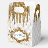 Fancy wit|Glitter Royal African Prince Bedankdoosjes (Geopend)