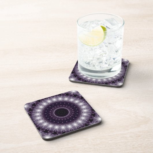 Fancy, witte en zwarte rand bier onderzetter (Rechterzijde)