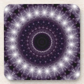 Fancy, witte en zwarte rand bier onderzetter (Voorkant)