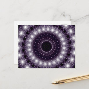 Fancy, witte en zwarte rand briefkaart