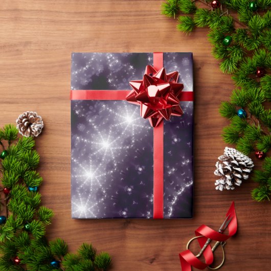 Fancy, witte en zwarte rand cadeaupapier (Feestdagen Geschenken)