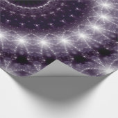 Fancy, witte en zwarte rand cadeaupapier (Hoek)