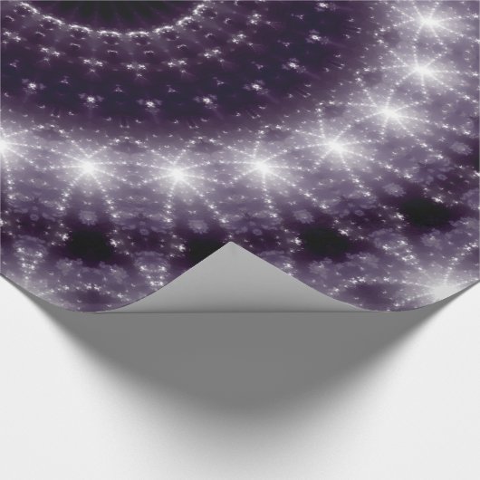 Fancy, witte en zwarte rand cadeaupapier (Hoek)