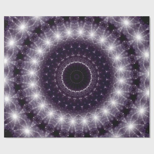 Fancy, witte en zwarte rand cadeaupapier (Vlak)