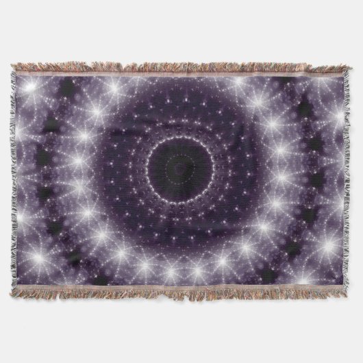 Fancy, witte en zwarte rand deken (Voorkant)