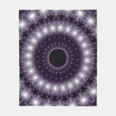 Fancy, witte en zwarte rand fleece deken (Voorkant)