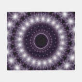 Fancy, witte en zwarte rand fleece deken (Voorkant (Horizontaal))