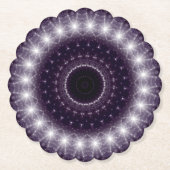 Fancy, witte en zwarte rand kartonnen onderzetters (Voorkant)