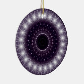 Fancy, witte en zwarte rand keramisch ornament (Rechts)