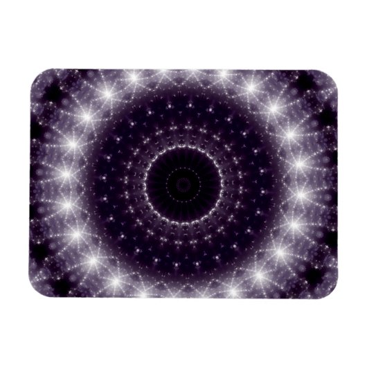 Fancy, witte en zwarte rand magneet (Horizontaal)