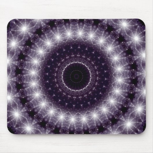 Fancy, witte en zwarte rand muismat (Voorkant)